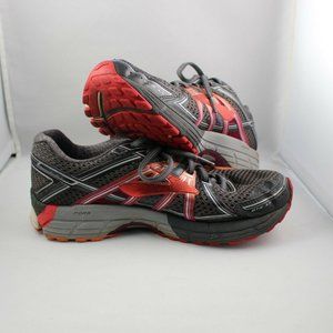 Brooks Adrenaline GTS 17 Womens Sz 10 Running Shoes Gray Orange Mesh